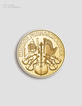 Gold Wiener Philharmoniker 1/10 Unze