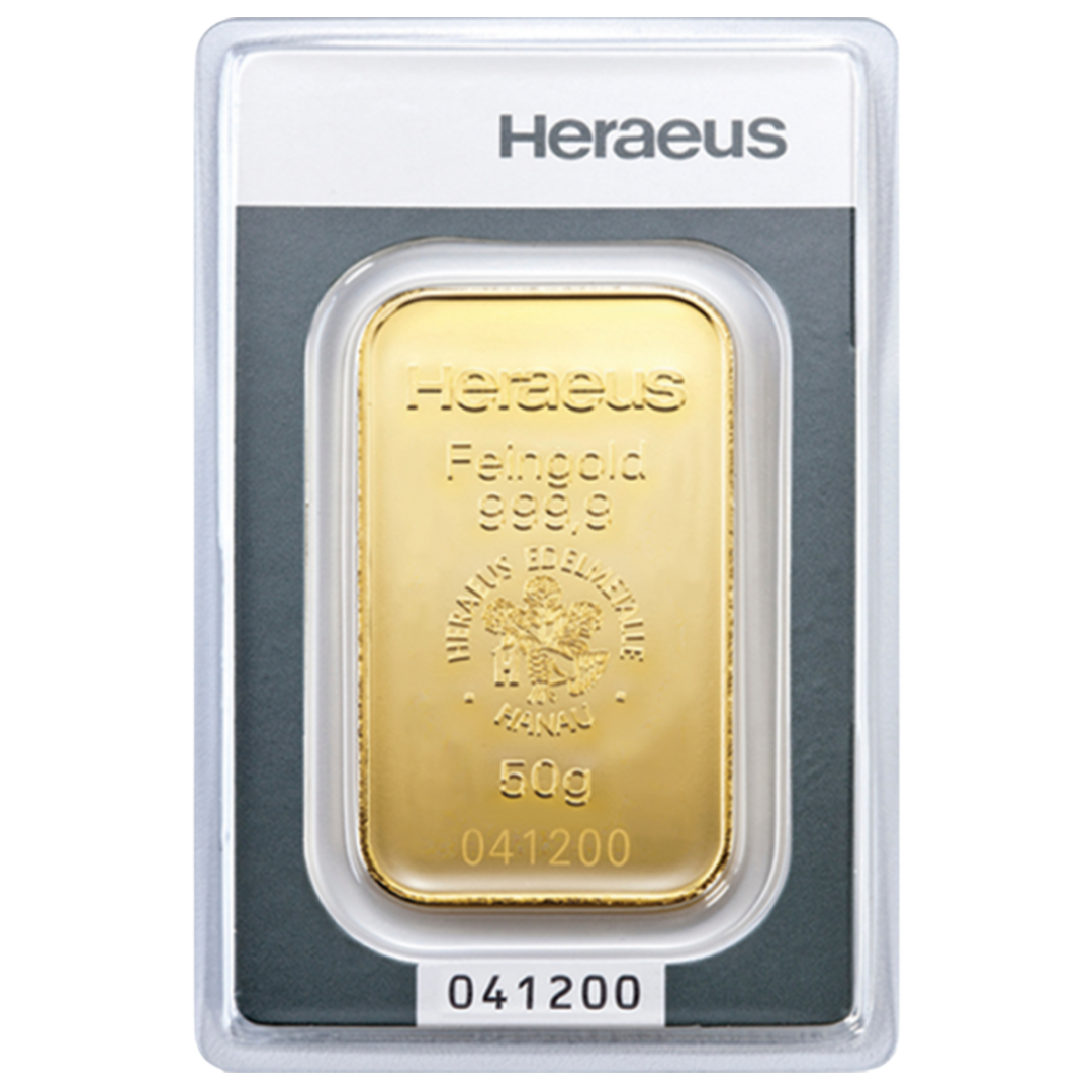 Goldbarren Prägebarren 50g