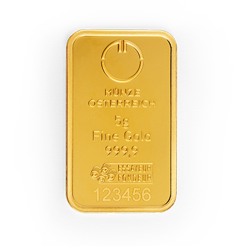 Gold bar 5g Austrian Mint