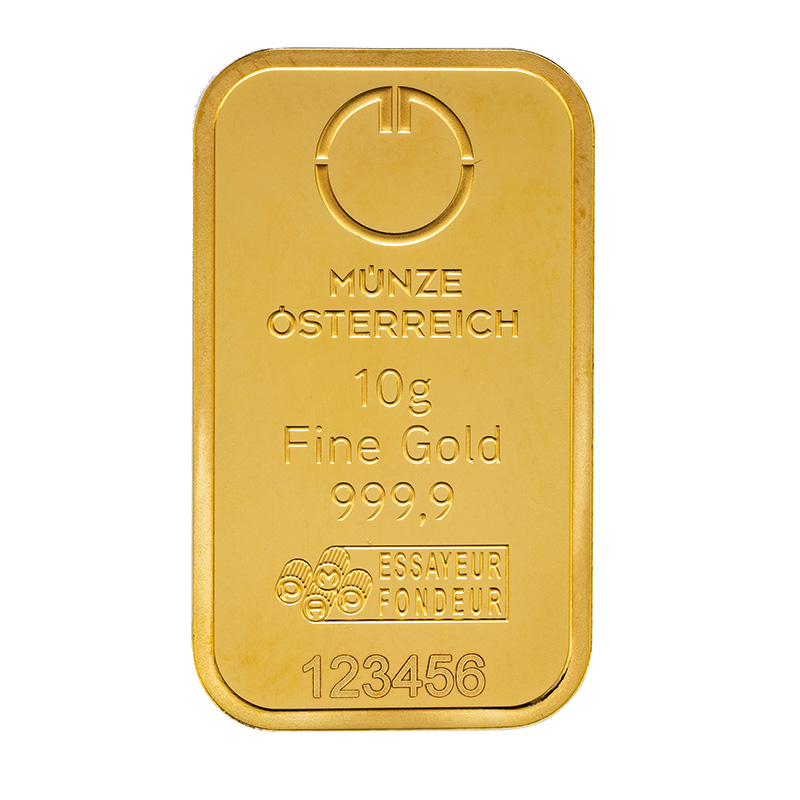 Gold bar 10g Austrian Mint